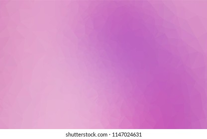 Light Purple vector polygon abstract backdrop. A completely new color illustration in a vague style. The best triangular design for your business.