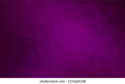 Light Purple vector polygon abstract layout. Geometric illustration in Origami style with gradient.  The textured pattern can be used for background.