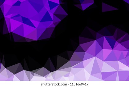Light Purple vector polygon abstract background. A completely new color illustration in a vague style. A completely new design for your business.