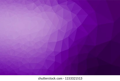 Light Purple vector polygon abstract background. Colorful abstract illustration with gradient. The polygonal design can be used for your web site.