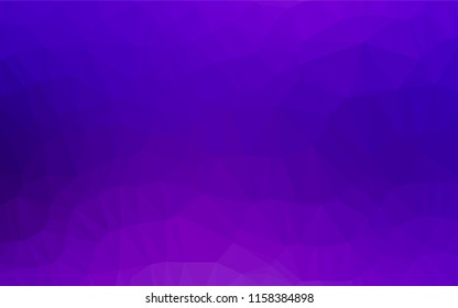 Light Purple vector polygon abstract layout. Brand new colored illustration in blurry style with gradient. The polygonal design can be used for your web site.
