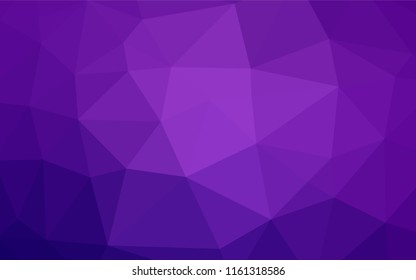 Light Purple vector polygon abstract background. Triangular geometric sample with gradient.  The polygonal design can be used for your web site.