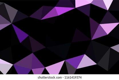Light Purple vector polygon abstract background. Brand new colored illustration in blurry style with gradient. A new texture for your design.