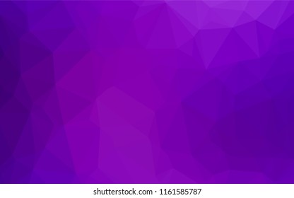 Light Purple vector polygon abstract background. Shining colored illustration in a Brand new style. Triangular pattern for your business design.