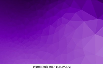 Light Purple vector polygon abstract background. Geometric illustration in Origami style with gradient.  Triangular pattern for your business design.