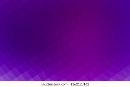 Light Purple vector polygon abstract backdrop. A sample with polygonal shapes. The elegant pattern can be used as part of a brand book.