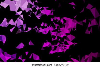 Light Purple vector polygon abstract backdrop. Modern geometrical abstract illustration with gradient. A completely new template for your business design.