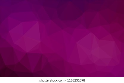 Light Purple vector polygon abstract backdrop. Shining colored illustration in a Brand new style. Triangular pattern for your business design.