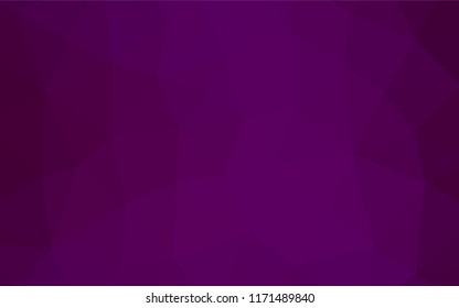 Light Purple vector polygon abstract background. A sample with polygonal shapes. Triangular pattern for your business design.