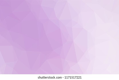 Light Purple vector polygon abstract backdrop. Geometric illustration in Origami style with gradient.  A completely new design for your business.