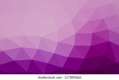 Light Purple vector polygon abstract polygon abstract. An elegant bright illustration with gradient. The elegant pattern can be used as part of a brand book.