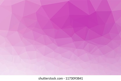 Light Purple vector polygon abstract background. Modern geometrical abstract illustration with gradient. The template can be used as a background for cell phones.
