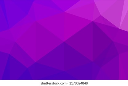 Light Purple vector polygon abstract background. Colorful illustration in abstract style with gradient. Brand new style for your business design.