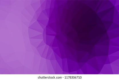 Light Purple vector polygon abstract background. Shining colored illustration in a Brand new style. The textured pattern can be used for background.