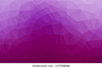 Light Purple vector polygon abstract backdrop. Creative geometric illustration in Origami style with gradient. The template can be used as a background for cell phones.