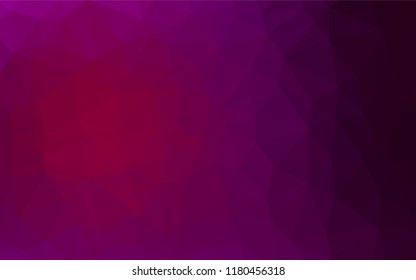 Light Purple vector polygon abstract layout. Creative geometric illustration in Origami style with gradient. The elegant pattern can be used as part of a brand book.