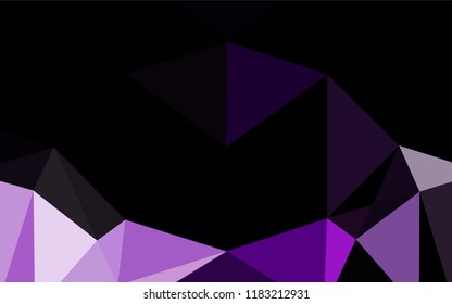 Light Purple vector polygon abstract backdrop. Brand new colored illustration in blurry style with gradient. The completely new template can be used for your brand book.