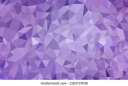 Light Purple vector polygon abstract backdrop. Glitter abstract illustration with an elegant triangles. New template for your brand book.