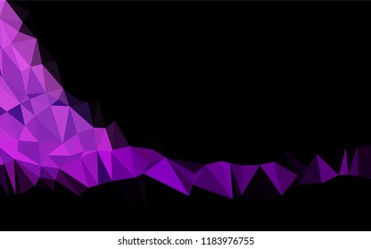 Light Purple vector polygon abstract background. An elegant bright illustration with gradient. The textured pattern can be used for background.