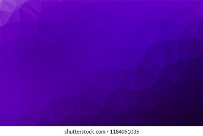 Light Purple vector polygon abstract background. Triangular geometric sample with gradient.  A completely new design for your business.