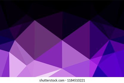 Light Purple vector polygon abstract layout. A sample with polygonal shapes. A new texture for your design.