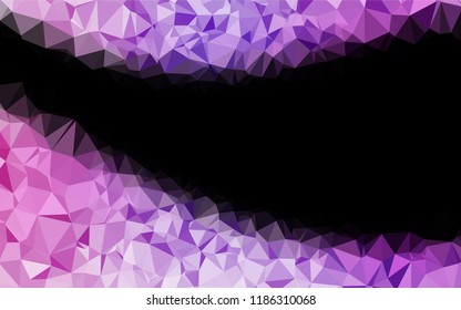Light Purple vector polygon abstract background. Modern geometrical abstract illustration with gradient. The best triangular design for your business.