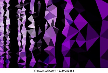 Light Purple vector polygon abstract background. A sample with polygonal shapes. The template can be used as a background for cell phones.