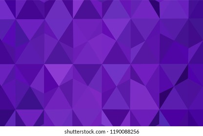 Light Purple vector polygon abstract background. Triangular geometric sample with gradient.  Pattern for a brand book's backdrop.
