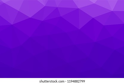 Light Purple vector polygon abstract backdrop. Geometric illustration in Origami style with gradient.  A new texture for your design.