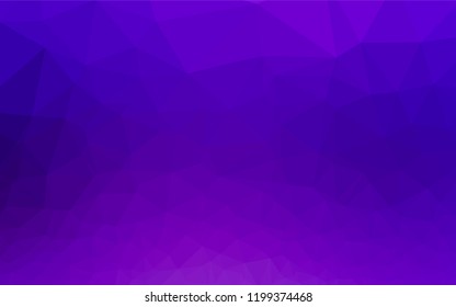 Light Purple vector polygon abstract backdrop. A sample with polygonal shapes. The completely new template can be used for your brand book.