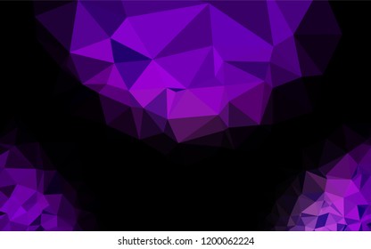 Light Purple vector polygon abstract background. A vague abstract illustration with gradient. The textured pattern can be used for background.