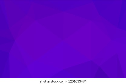 Light Purple vector polygon abstract backdrop. Triangular geometric sample with gradient.  Triangular pattern for your business design.