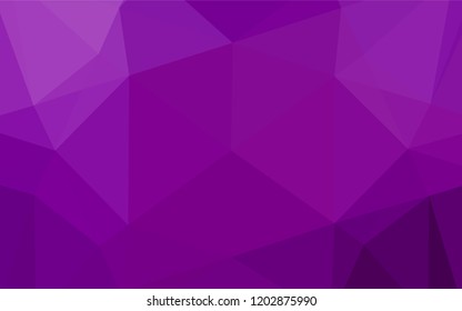 Light Purple vector polygon abstract background. Brand new colored illustration in blurry style with gradient. The elegant pattern can be used as part of a brand book.