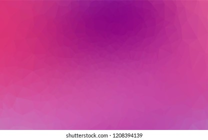 Light Purple vector polygon abstract layout. Glitter abstract illustration with an elegant design. The textured pattern can be used for background.