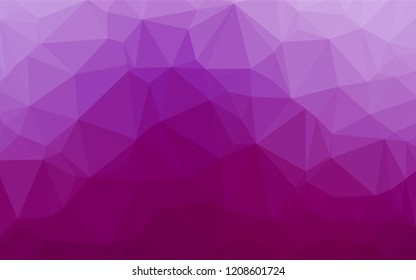 Light Purple vector polygon abstract background. Modern geometrical abstract illustration with gradient. Brand new design for your business.