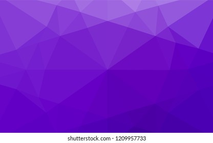 Light Purple vector polygon abstract backdrop. Glitter abstract illustration with an elegant design. A new texture for your design.