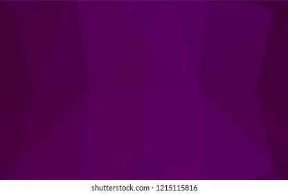 Light Purple vector polygon abstract layout. Shining colored illustration in a Brand new style. The textured pattern can be used for background.