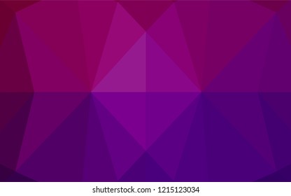 Light Purple vector polygon abstract backdrop. A sample with polygonal shapes. The template can be used as a background for cell phones.