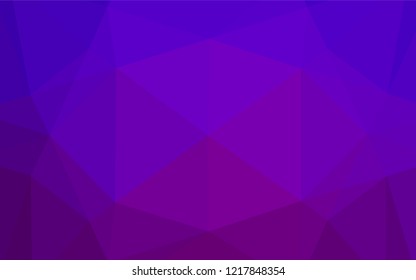 Light Purple vector polygon abstract layout. Creative geometric illustration in Origami style with gradient. The elegant pattern can be used as part of a brand book.