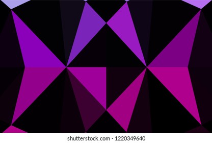Light Purple vector polygon abstract backdrop. Modern geometrical abstract illustration with gradient. The completely new template can be used for your brand book.
