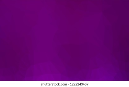 Light Purple vector polygon abstract background. A sample with polygonal shapes. The best triangular design for your business.