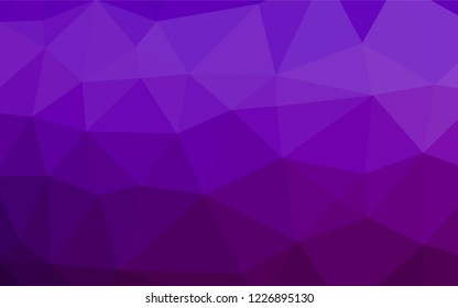 Light Purple vector polygon abstract background. Brand new colored illustration in blurry style with gradient. Brand new style for your business design.