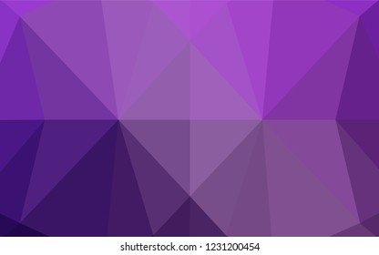 Light Purple vector polygon abstract layout. Shining colored illustration in a Brand new style. Brand new design for your business.