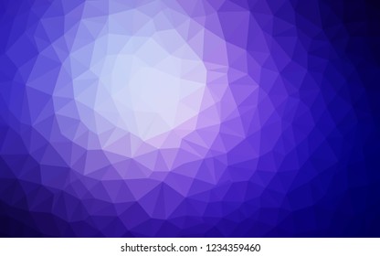 Light Purple vector polygon abstract background. A sample with polygonal shapes. A completely new design for your leaflet.