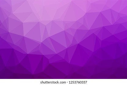 Light Purple vector polygon abstract layout. Modern geometrical abstract illustration with gradient. Brand new design for your business.