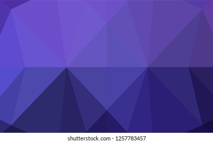 Light Purple vector polygon abstract layout. Creative illustration in halftone style with gradient. Brand new style for your business design.