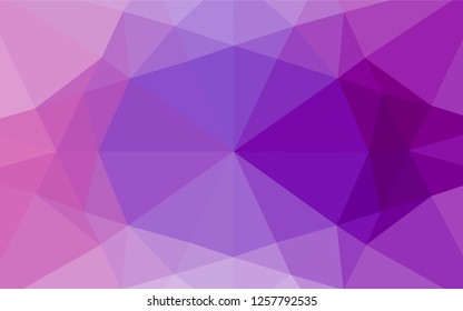 Light Purple vector polygon abstract background. Creative illustration in halftone style with gradient. The template can be used as a background for cell phones.