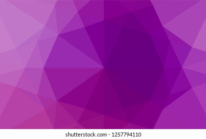 Light Purple vector polygon abstract backdrop. Modern geometrical abstract illustration with gradient. The completely new template can be used for your brand book.