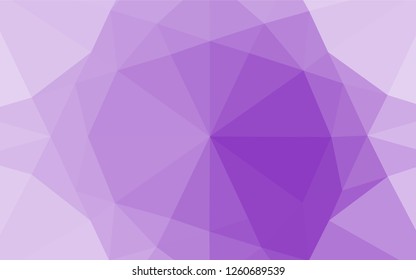Light Purple vector polygon abstract backdrop. A completely new color illustration in a vague style. Brand new style for your business design.