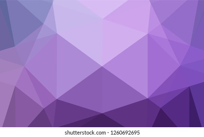 Light Purple vector polygon abstract background. Colorful abstract illustration with gradient. Brand new design for your business.